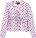 faina Blouse Vrouwen Lila Gestipt V-hals Lange Mouw Regular Fit Polyester