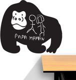 Ambiance Sticker Schoolbordsticker - uitwisbare zelfklevende muurstickers - GORILLA - 75x90cm
