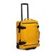 KADVA Lazio Reiskoffer met wieltjes, 42-102 liter, cabinebagage, Soft Shell met 2 wielen, telescopisch frame, geel, 44 l, koffer