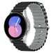 By Qubix Qubix Ocean Style Bandje - Zwart/Grijs - Geschikt voor Samsung Galaxy Watch 5-40mm & 44mm