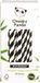 The Cheeky Panda Rietjes 100% FSC Bamboe 250 stuks Wit/Zwart