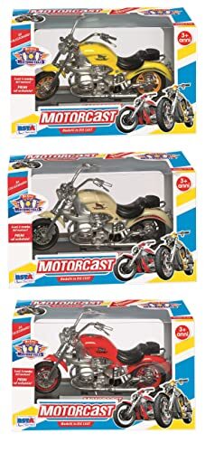 RONCHI SUPERTOYS SRL Motorfiets Custom van metaal, 16 cm - 10966 - 1 stuk