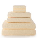 Top Towel Plus Grote badhanddoeken - 2 gezichts- of bidhanddoeken + 2 handdoeken of wastafels + 2 douchehanddoeken - 100% katoen - naturel