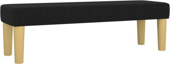 vidaXL Bankje 100x30x30 cm stof zwart