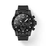 Tissot SUPERSPORT CHRONO Montre homme Acier noir Verre saphir 10 ATM