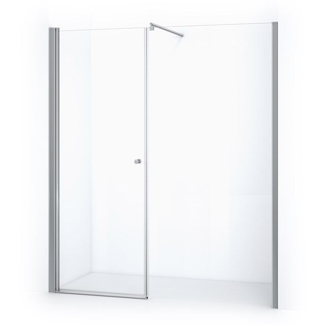 Maxaro Douchewand met Draaideur Zircon Comfort 195cm Chroom