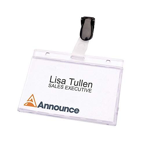 Announce Security Pass Holder - 60 x 90 mm - 25 Pieces