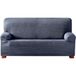 ECOMMERC3 Elastische jacquard-bankhoes voor 2-zits, universele pasvorm en ademend, blauw, slijtvast, antislip design met elastische band