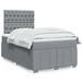 Maison Exclusive - Sommier à lattes de lit et matelas gris clair 120x190 cm tissu