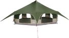 vidaXL Tente familiale - 18 personnes - Vert - Polyester
