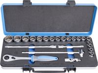 Unior Steeksleutelassortiment 1/2 metalen cassette, 10-32/23 inch