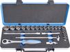 Unior Steeksleutelassortiment 1/2 metalen cassette, 10-32/23 inch