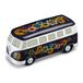 Volkswagen 7T1087709 Miniatuur T1 Bulli tirelire Hippie Bus Flower Power tirelire, bleu