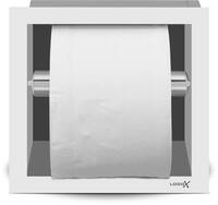 LoooX CL4 Closetrolhouder Vierkant Wandmontage 17,3x8,6x17,3 cm Wit