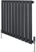 radiateur colonne - 600x700 mm - gris - robinet thermostatique