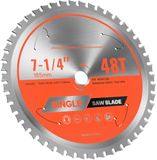 Merkloos / Sans marque Shanghai Sishun Technology Co., Ltd Cirkelzaagblad, 185mm Diameter, 48 Tanden, 15,875mm Schacht, Metaal
