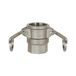 Riegler Kamlok, snelkoppelingsdoos met binnendraad, type D, ES 1.4401, G 1, voor stekker-Ø 37 mm, PN max. 16 bar, temp. -20 °C tot 95 °C