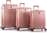 Heys Xtrak 4 wielen Kofferset 3-delig met uitbreidingsplooi - Harde bagage - TSA slot - rose gold
