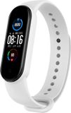Strap-it Siliconen bandje - wit - Geschikt voor Xiaomi Mi Band 5 / Mi Band 6