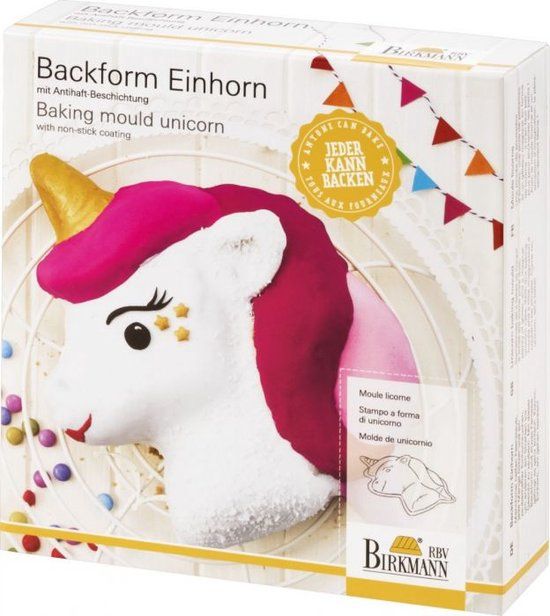 Birkmann Unicorn Bakvorm - Zwart - 21 x 23 cm