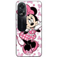 Maniacase Etui Oppo A58 Minnie Mouse roze Disney tekenfilm