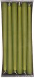 Enlightening Candles 36x bougies d'olijfgroen 25 cm 8 heures de combustion