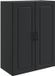 vidaXL Wandkast 66 x 34,5 x 90 cm Bewerkt hout Zwart
