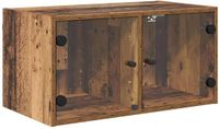 vidaXL Wandkast 68 x 37 x 35 cm Bewerkt Hout Oud Hout