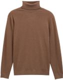 Tom Tailor Trui met col en kasjmier - Heren - S - dark taupe melange