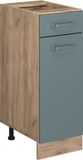 Vicco R-Line meuble bas de cuisine – 30 cm sans plan de travail bleu-gris