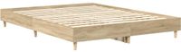 vidaXL Bedframe Sonoma Bewerkt hout