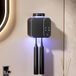 Zouma B.V. Stérilisateur de brosse à dents UV, brosse à dents électrique murale avec fonction de séchage, prend en charge la charge solaire et USB, porte-brosse à dents à double fente (Noir).