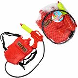 Summertime Brandweer Waterpistool met Rugzak Container