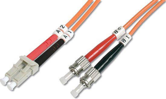 Digitus DK-2531-05 5m LC ST Oranje Glasvezel kabel
