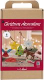 Creativ Company CC Craft Kit Christmas Decorations, Colouring, Wood, Multicolour, 1 pack