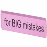 Merkloos / Sans marque Edco Eindhoven Bv XXL Big Mistake gum 14 x 4,5 cm roze