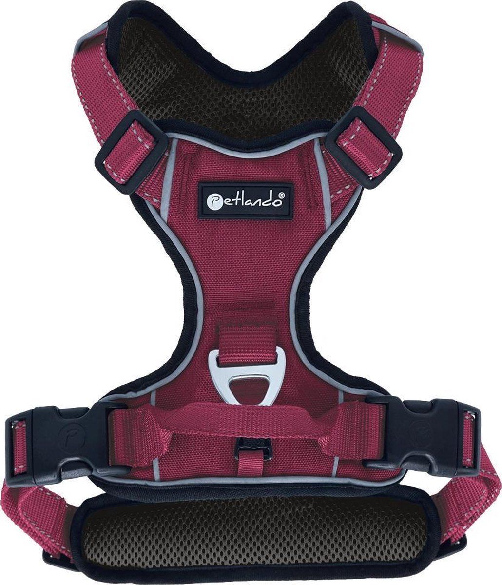 petlando Hondentuig Outdoor Berry - maat XL 82 – 106 cm.