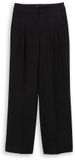 Tom Tailor Denim - Broek met wijde pijpen - Maat S - deep black