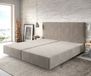 DELIFE Dream-Well Boxspringframe Microfibre Beige 200x200 cm