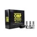 OMP Schroevenset, 20 stuks, 10,9 inch, 17/19 L, 27 mm, M12 x 1,25, zilver