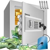 Kesser® Elektronische Kluis met cijferslot 40 x 50 x 40 cm - Digitale Muurkluis Inclusief Batterijbox en Batterijen - Electrische Safe met 2 Noodsleutel Klusje - Zwart
