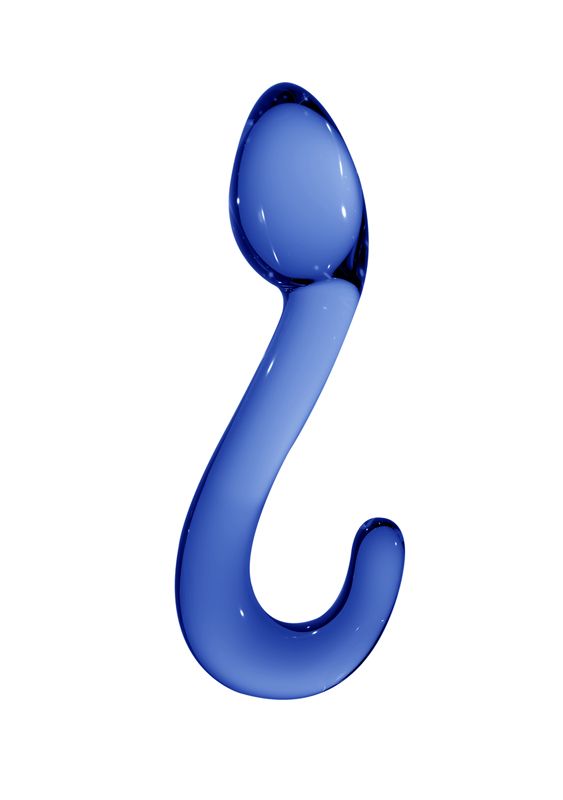 Shots Media Champ Glazen Dildo - Blauw