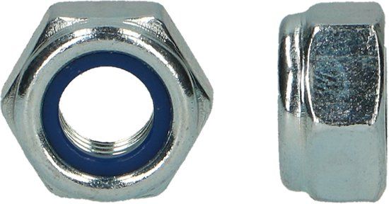 pgb-Europe PGB-FASTENERS Zeskantborgmoer M3 DIN 985 Staal 200 stuks