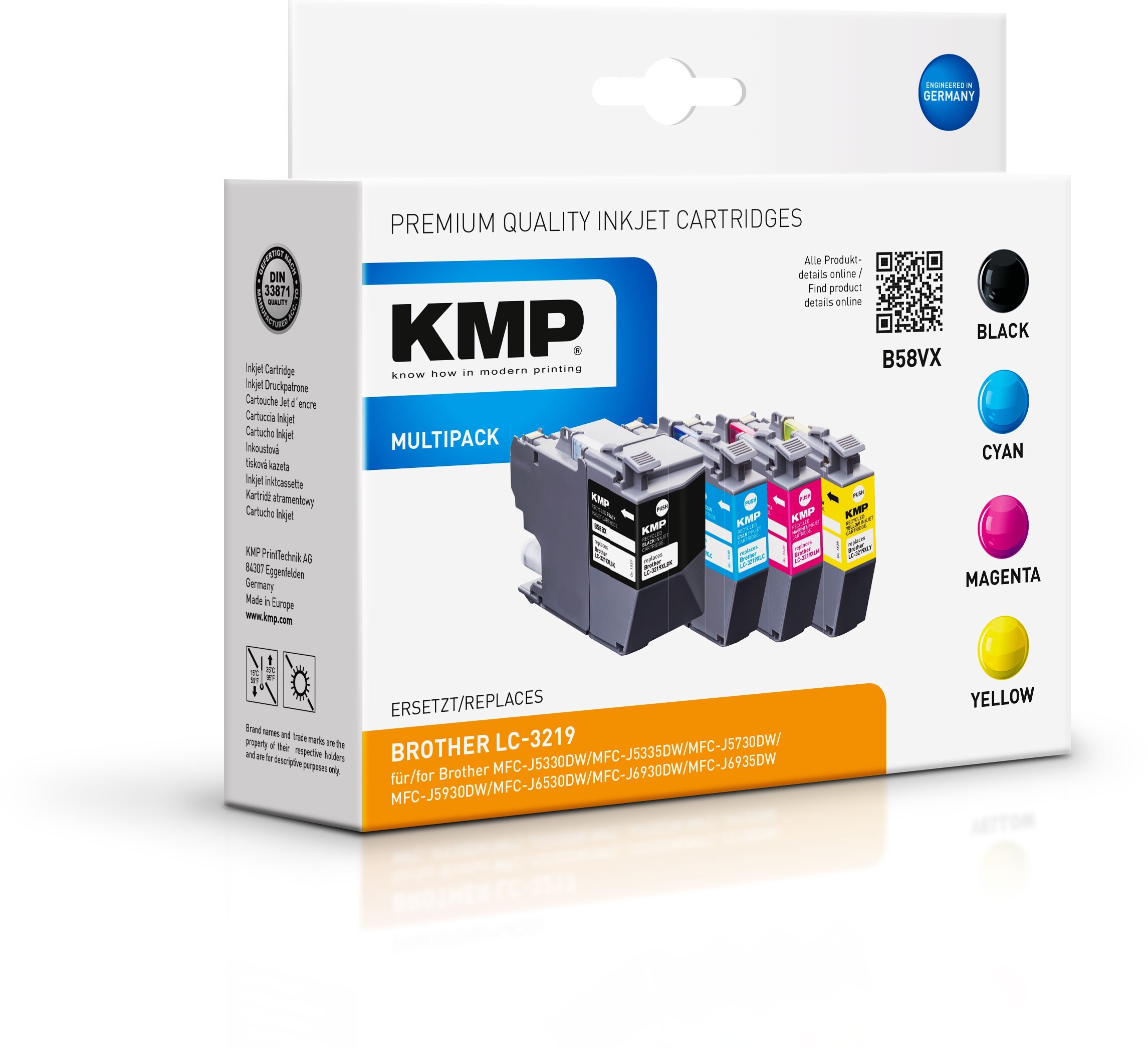 KMP 1537,4005 multi pack / cyaan, geel, magenta, zwart