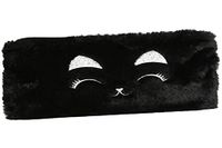 Exacompta - 99048821E - pennenetui/tas - synthetisch en zacht aanvoelend - borduurdetails - 22 cm x 21 cm - bontmotief - kleur zwart