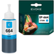 Evoke Cartouche d'encre pour EPSON 664 cyan, 70ml, 6400 pages