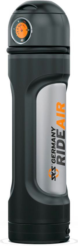 SKS Rideair Lock Fietspomp incl. draaikabelslot zwart/zilver