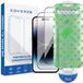 Coverzs Tempered Glass Screenprotector met frame (2-pack) geschikt voor iPhone 14 Pro Max – Gehard Glas – Beschermfolie met Montageframe – Premium Schermbescherming
