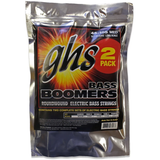 GHS Strings L3045 4-String Bass Boomers, nikkel-plated Electric Bass Strings, Long Scale, Light (.040-.095) moyen. 2 Pack noir