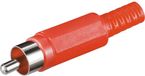 Goobay RCA plug rood